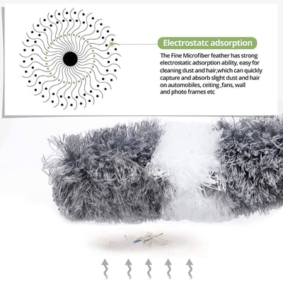 (🎄Christmas Hot Sale 48% OFF)Microfiber Feather Extendable Duster(Stretch to 280cm/110in)